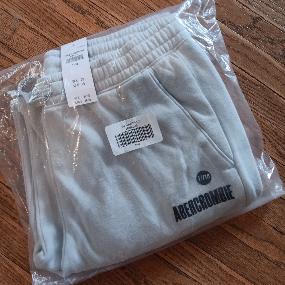 Abercrombie Light Gray Sweatpants 17/18